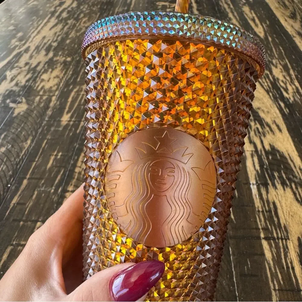 Starbucks - Iridescent Copper Studded Tumbler with Straw – 16 oz